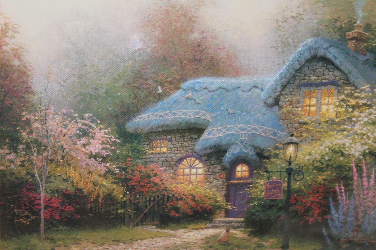 Thomas Kinkade Framed "Heather's Hutch"