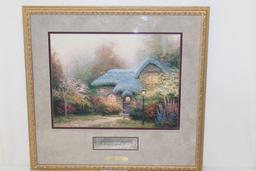 Thomas Kinkade Framed "Heather's Hutch"