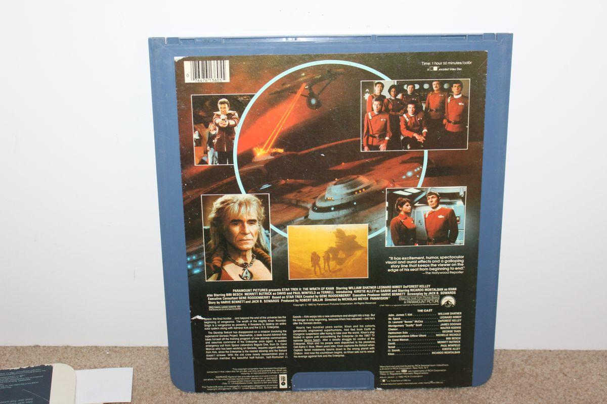 1980's Paramount STAR TREK Select-A-Vision Video Discs