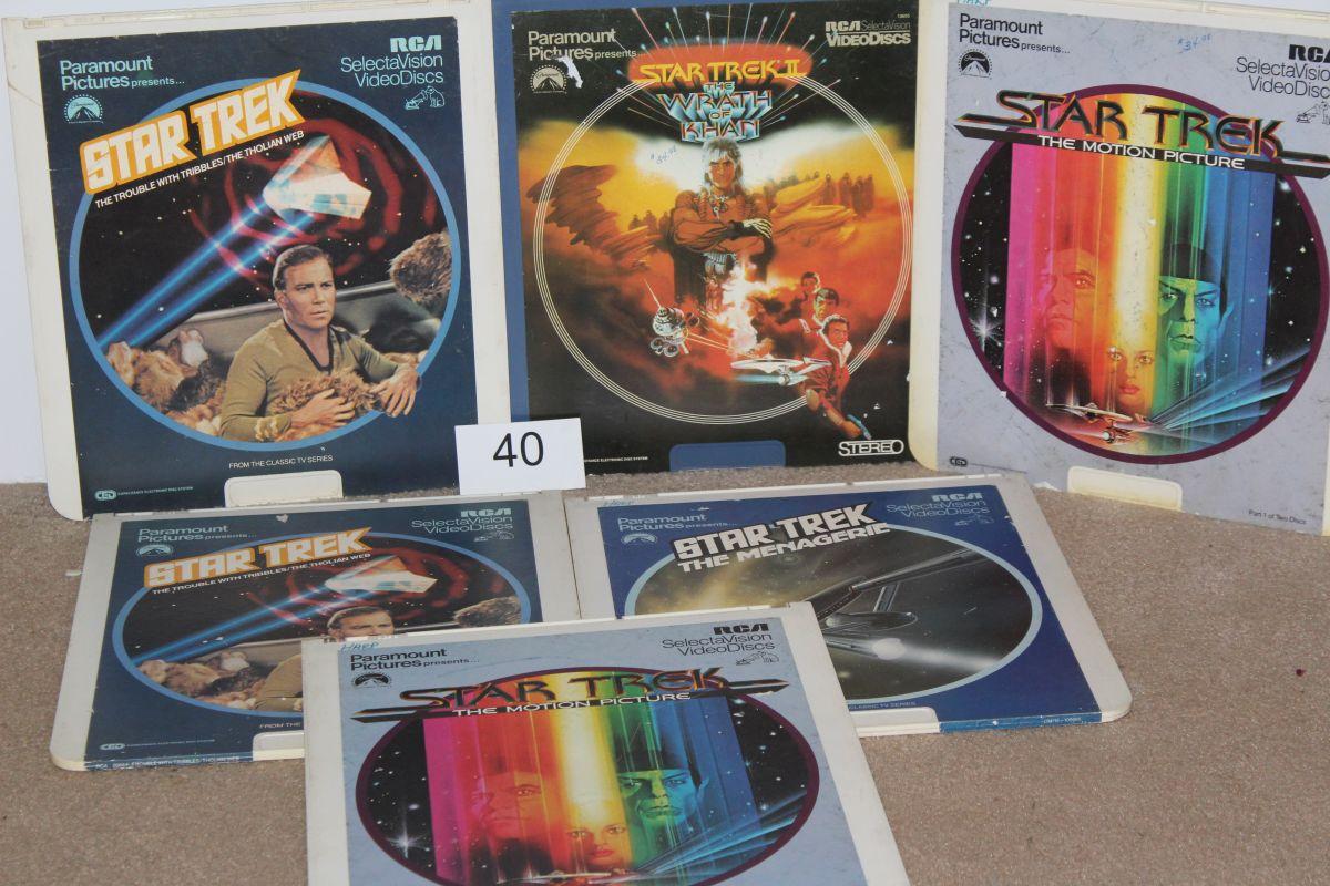 1980's Paramount STAR TREK Select-A-Vision Video Discs