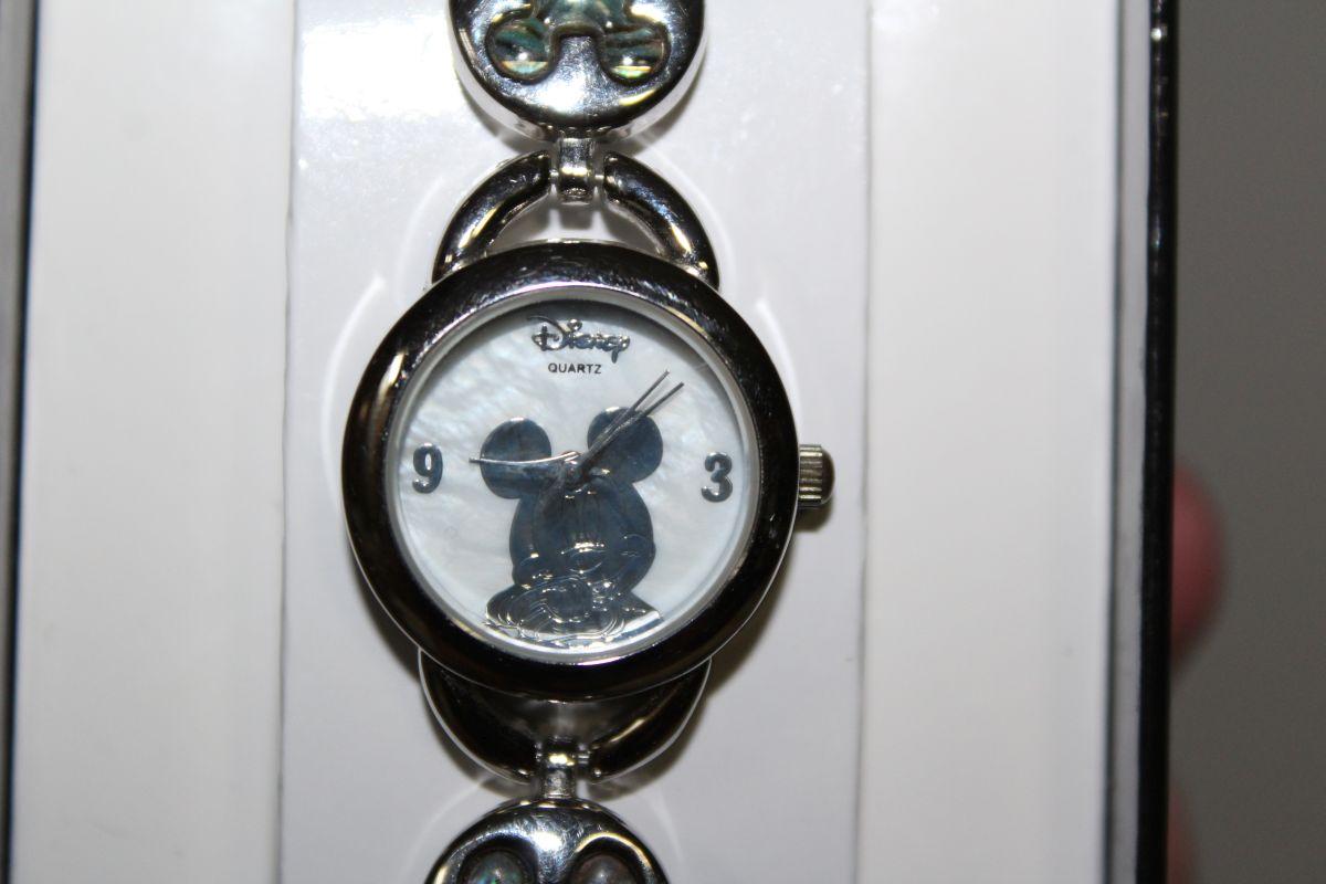 Disney Mickey Mouse Bracelet Style Watch In Original Box W/Manual