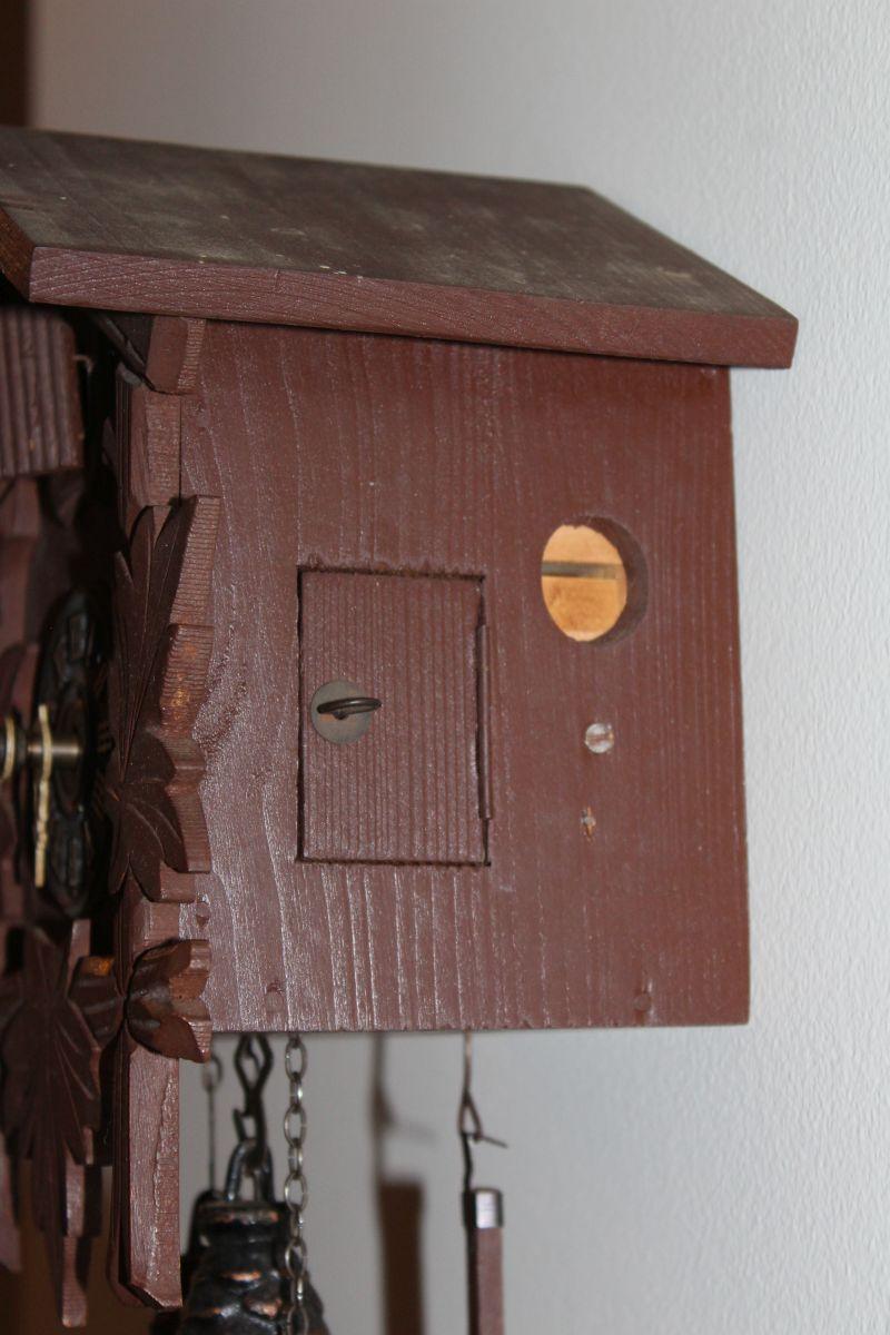 Black Forest Carved Wood Cuckoo Clock