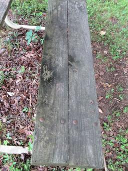 HEAVY Ornate Tubular Steel Picnic Table