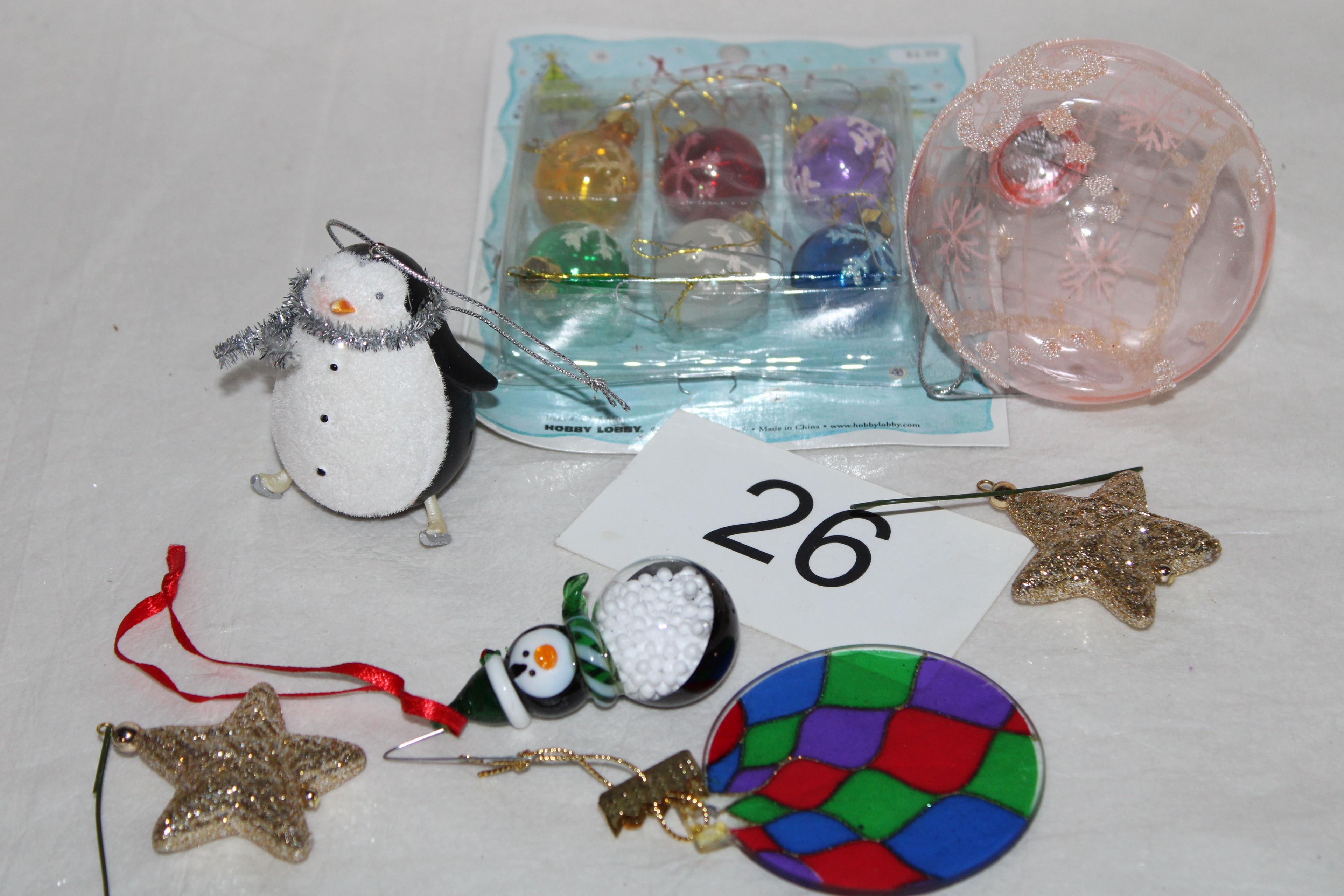 Nice Assorted Glass & Plastic Ornaments