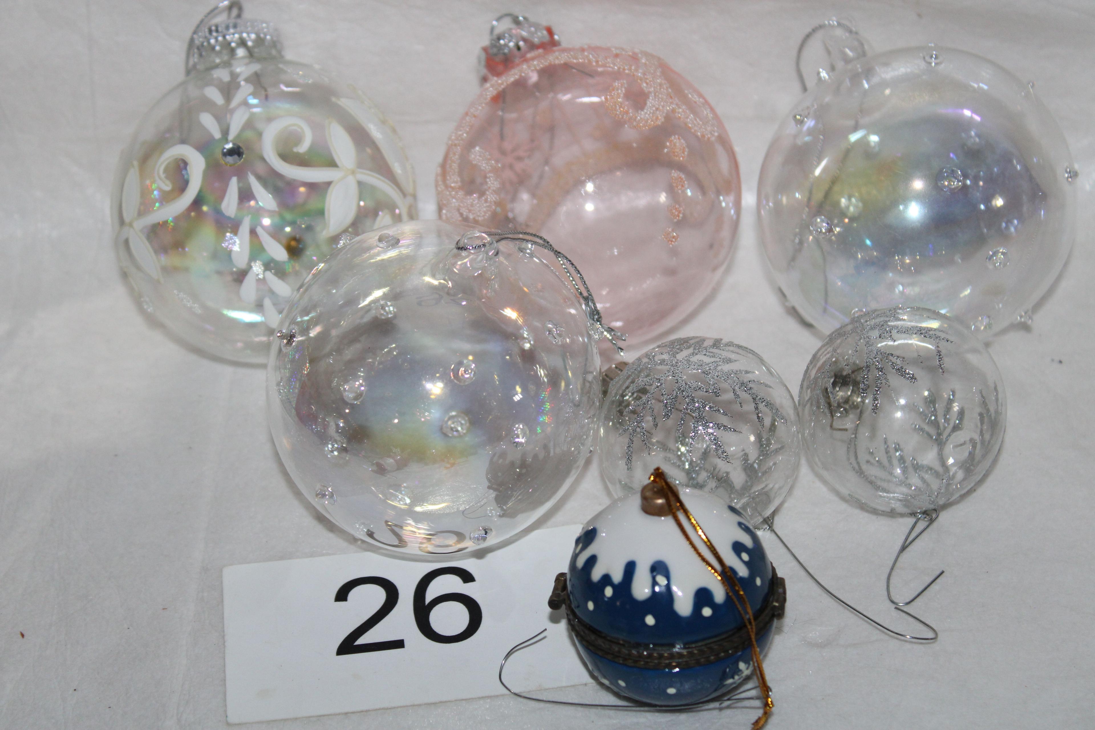 Nice Assorted Glass & Plastic Ornaments