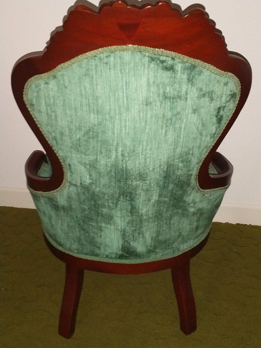 Gorgeous Victorian Revival Style Carved Parlor Chair