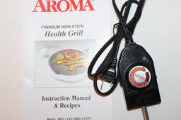 Aroma Electric Health Grill W/Manual