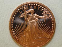 Amazing 2011 Liberty .999 Copper Bullion Collectable Coins