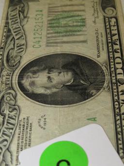 1934 $20 Bank Of Philadelphia Federal Reserve Note