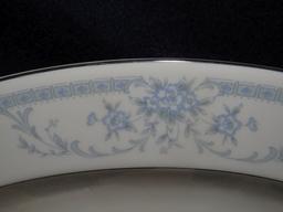 1985 Sheffield "Blue Whisper" 55 Piece Fine Porcelain China