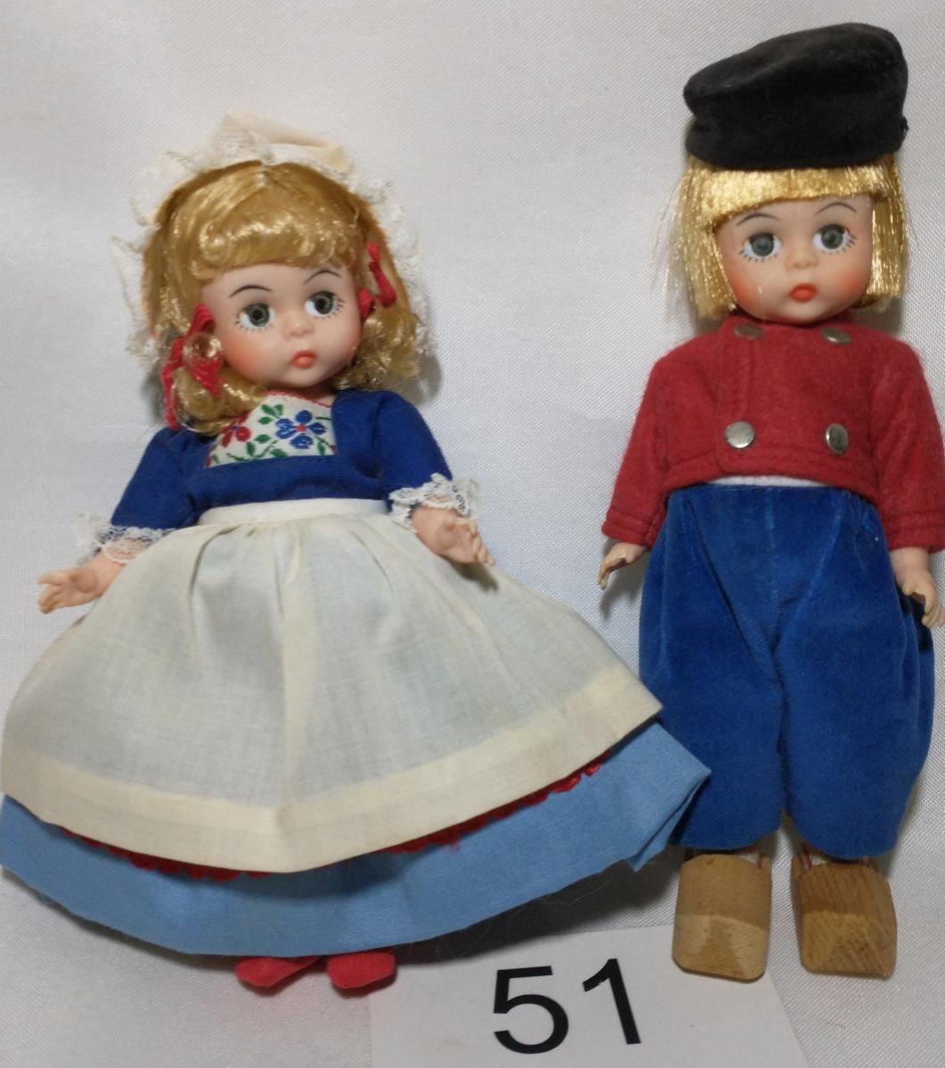 1980's Madame Alexander "Netherlands" International Boy & Girl