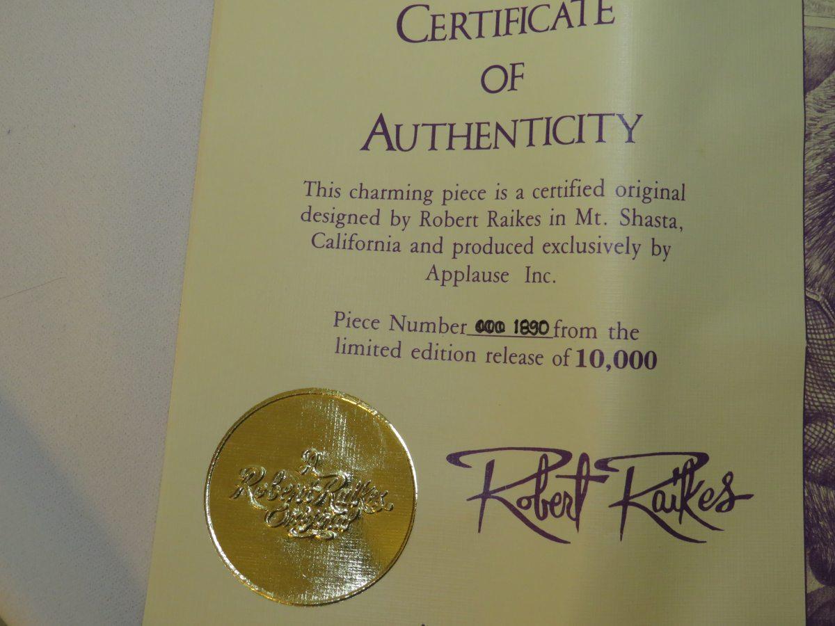 Adorable 1990 Robert Raikes Royal Court "Court Jester" W/Original Box & Certificate
