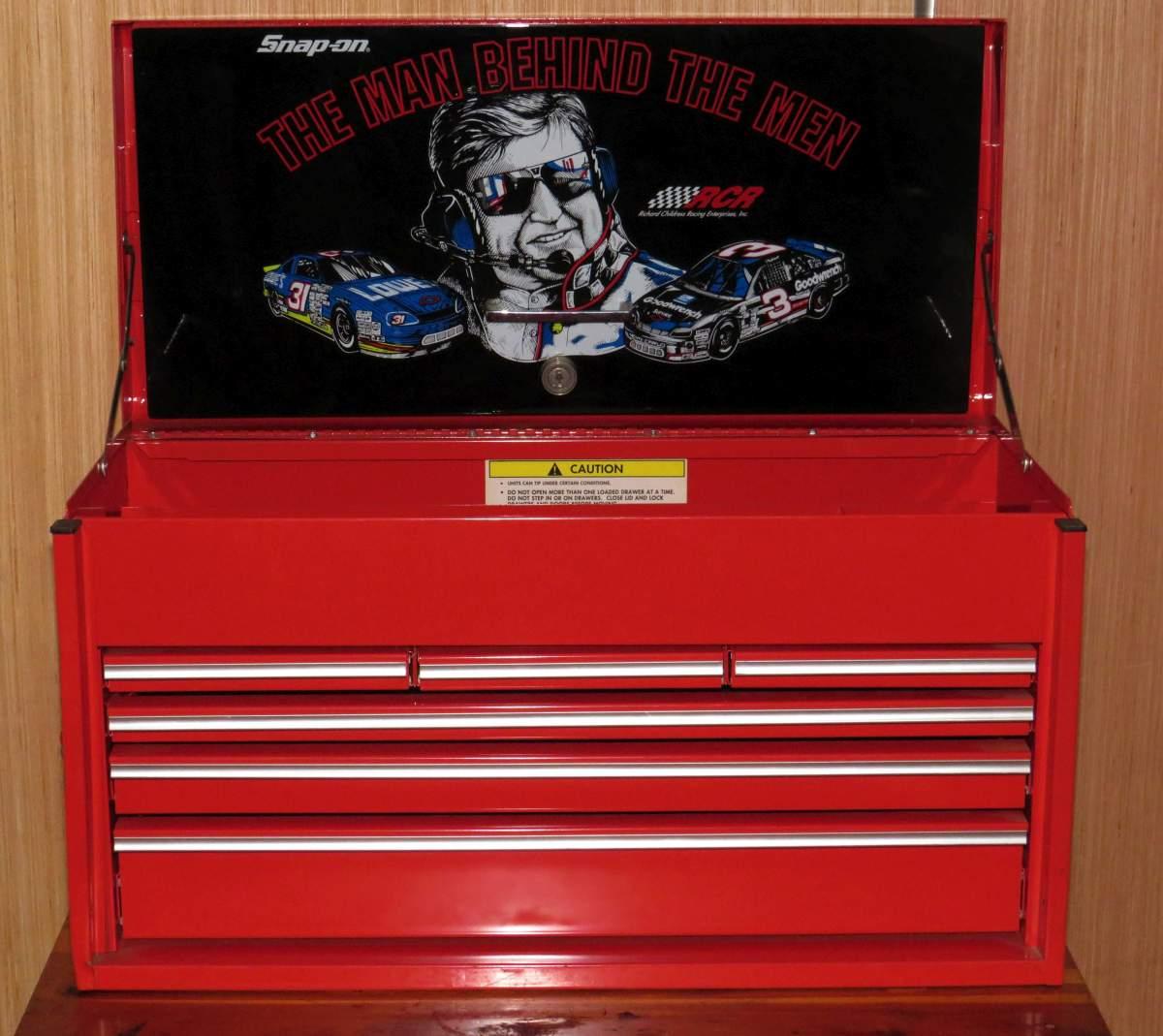 SNAP-ON Richard Childress 6 Drawer Tool Chest W/Key & Padded Drawer Lining