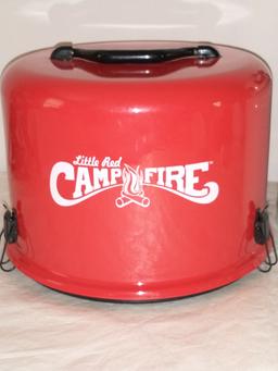 CAMCO "Little Red Campfire" Portable 65,000 BTU Propane Outdoor Camp Fire W/12 Gallon Propane Tank