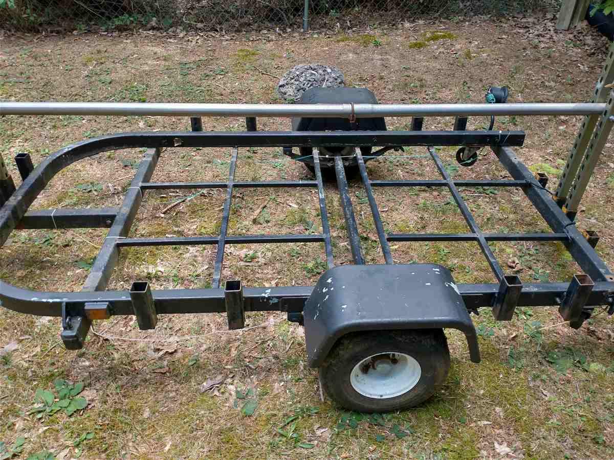 Heavy Duty 8ft Utility Trailer W/Leaf Spring Axle