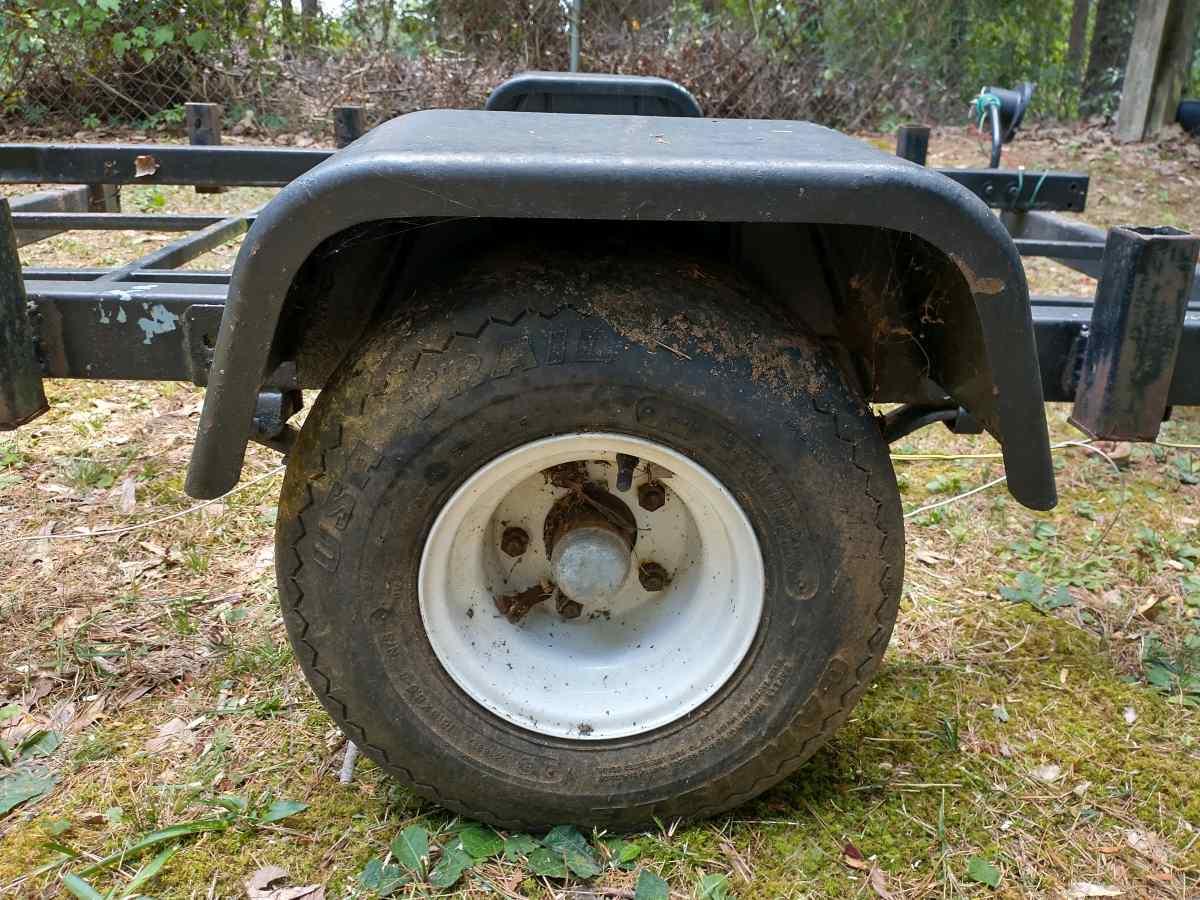 Heavy Duty 8ft Utility Trailer W/Leaf Spring Axle