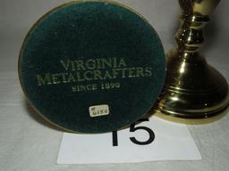 Virginia Metal Crafters Tall Brass Candlesticks