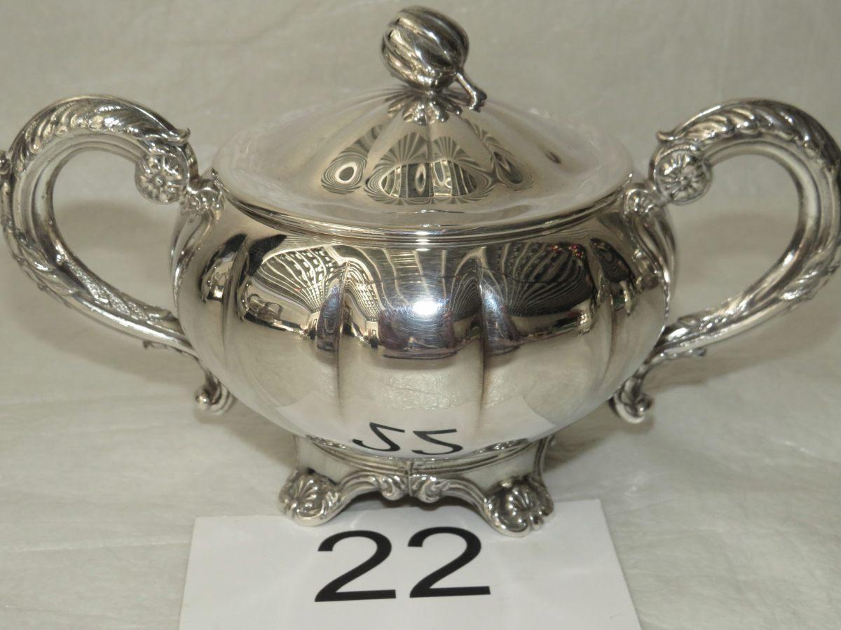 Impressive Canadian Marlboro Morton-Parker Silver Plate Tea & Coffee Set W/Phoenix Bird Spout