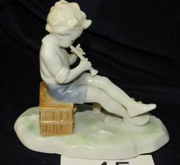 Metzler Orloff East German Boy W/Chicks Figurine