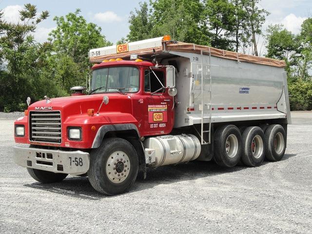 1997 MACK Model RD688S Tri-Axle Dump Truck, VIN# 1M2P270C6VM033253, powered