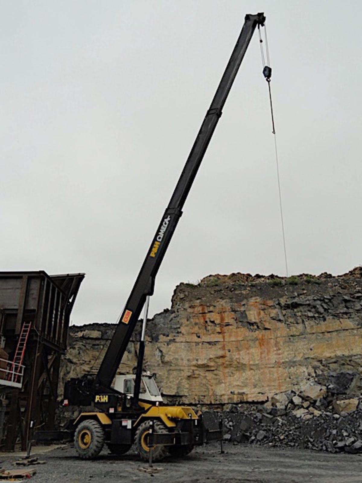 1981 P&H Omega 25, 25 Ton Rough Terrain Crane, s/n 51331, powered by Detroi