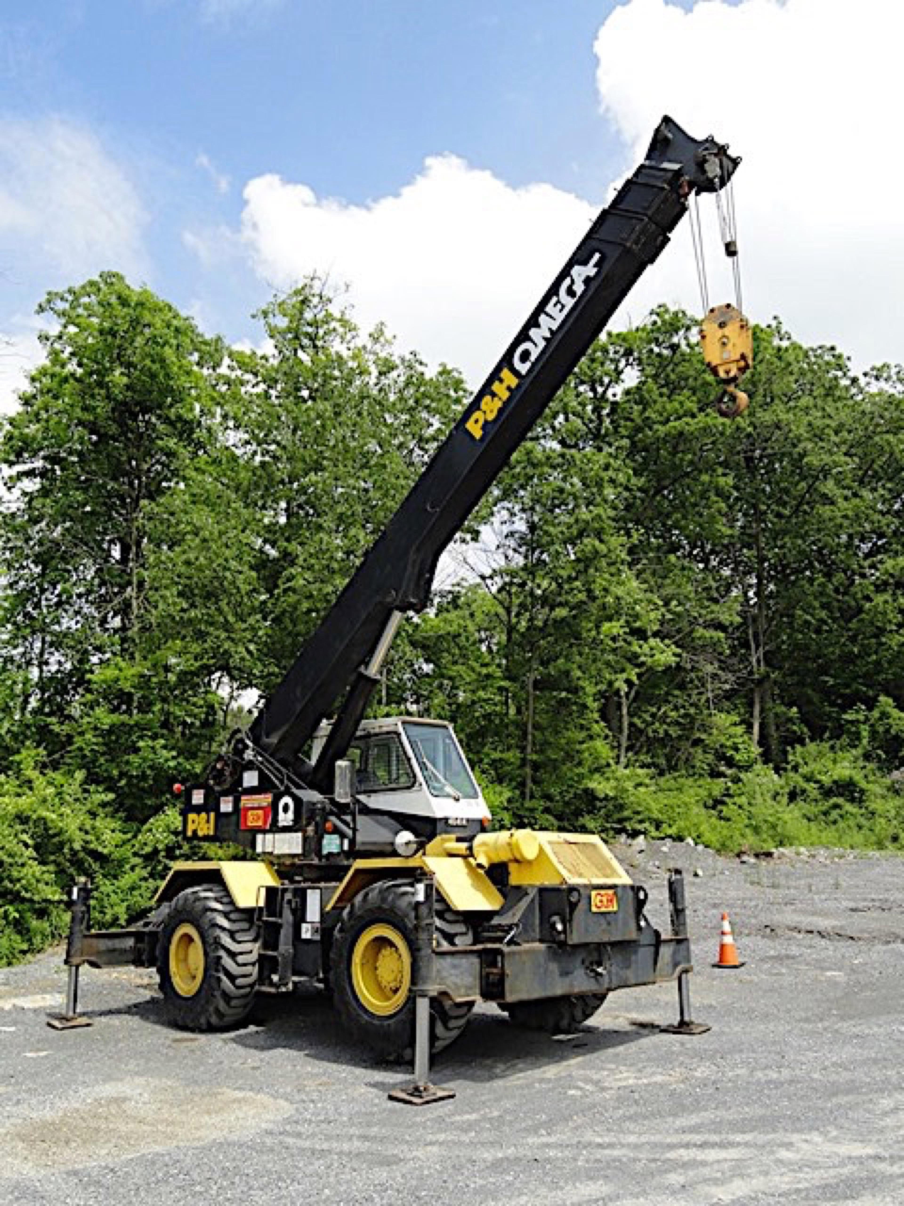 1978 P&H Omega 18, 18 Ton Rough Terrain Crane, s/n 46414, powered by Detroi