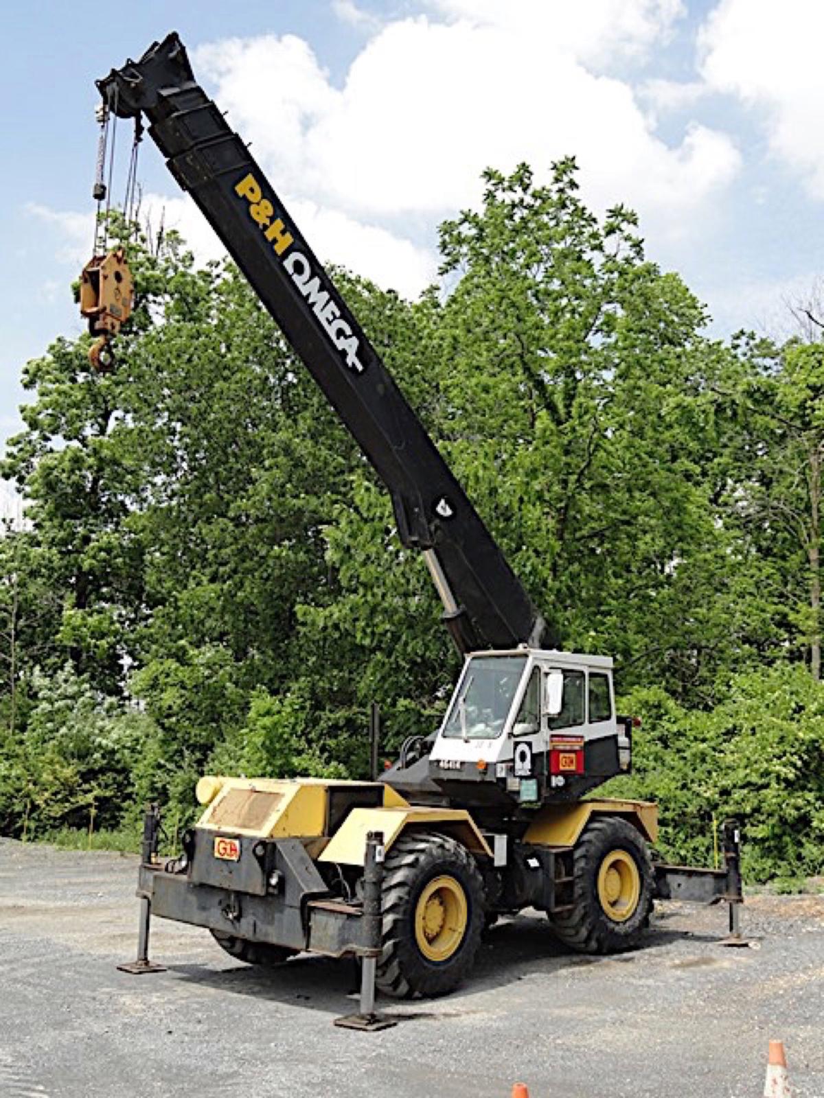 1978 P&H Omega 18, 18 Ton Rough Terrain Crane, s/n 46414, powered by Detroi