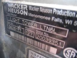 2011 WACKER NEUSON Model LTN6 Light Plant, s/n 20039351, powered by Kohler