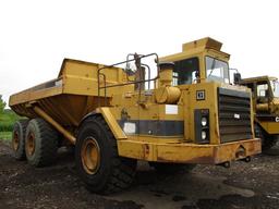 1985 CATERPILLAR Model D350C, 6x6, 35 Ton Articulated End Dump, s/n 8XC0038