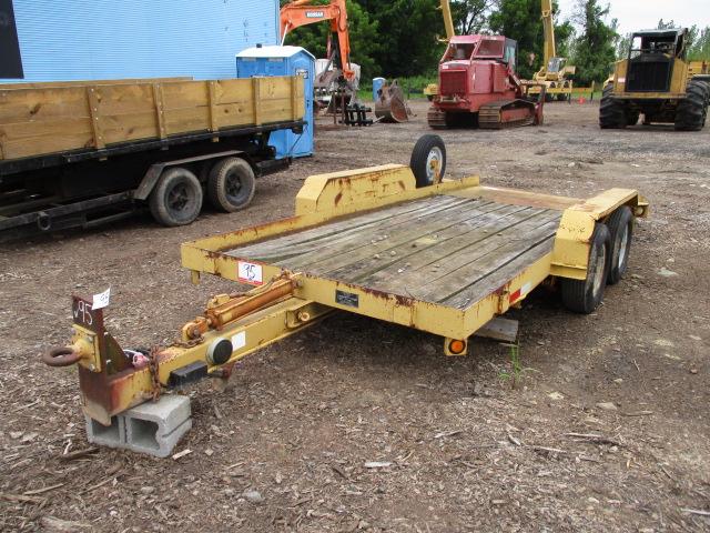 1989 EVANS Model BW3T162, 3 Ton Tandem Axle Tilt Deck Trailer, VIN# 4726T16