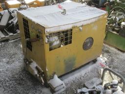 LINDSAY S80 Air Compressor, Kohler gas engine (No Fuel Pump-Runs on Ether)