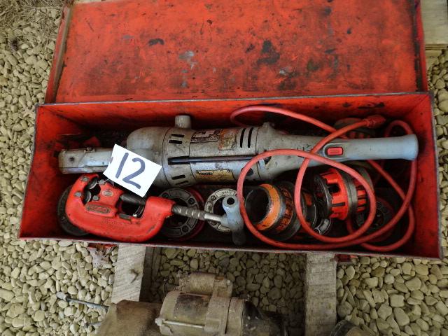 (GP-253) RIDGID Model 700 Pipe Threader, s/n EE199270204, with threader hea