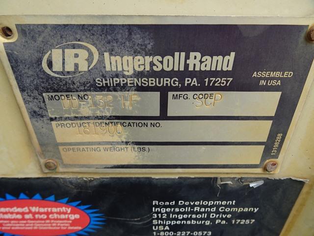 (Unit# 22-1932) 2005 INGERSOLL RAND Model DD-132HF Vibratory Tandem Roller,