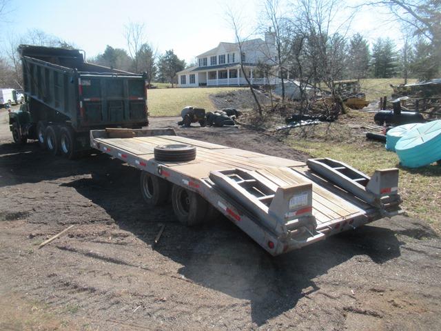 1987 INTERSTATE 20 Ton Tandem Axle Tag-Along Trailer, VIN# 1JK0DA209HA20011