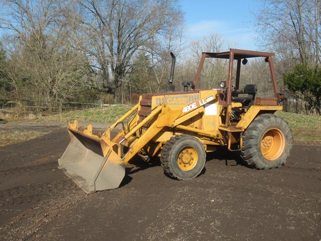 1987 CASE Model 480E LL, 4x4 Skip Loader, s/n 17003835, powered by Case die