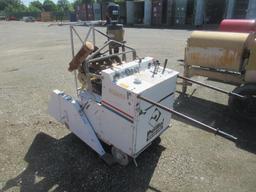 LONGYEAR Walk Behind Concrete Saw, Wisconsin 65HP gas, hydrostatic (253 Hours)