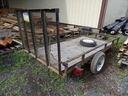 2000 CARRY-ON Single Axle Tag-A-Long Trailer, VIN# 4YMUL08166V003323, equipped with 5' x 8' level