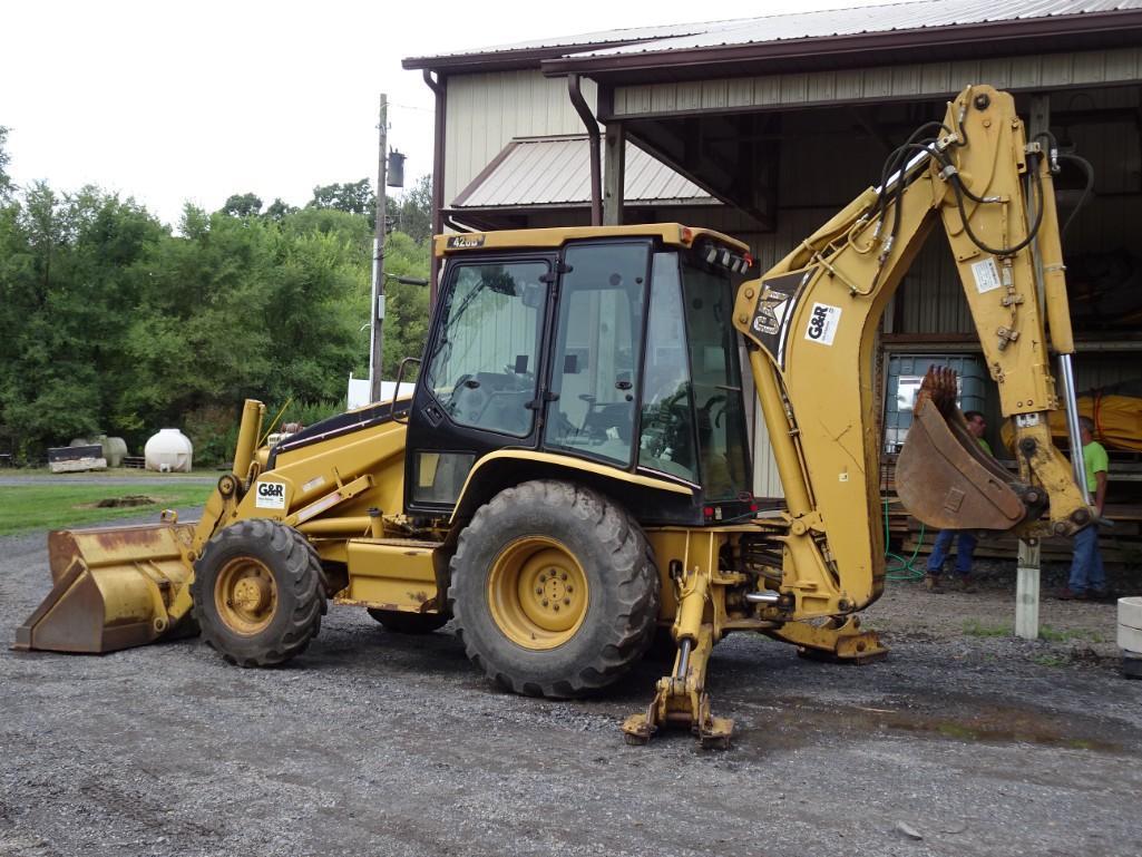2003 CATERPILLAR Model 420D, 4x4 Tractor Loader Extend-A-Hoe, s/n FDP10845, powered by Cat diesel