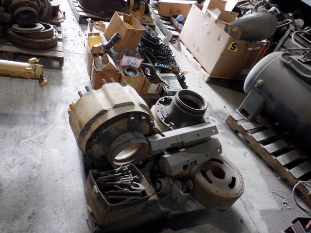 LARGE QUANTITY Cat D44B Parts Including: dump body; dump cylinders; (2) rebuilt rear suspension