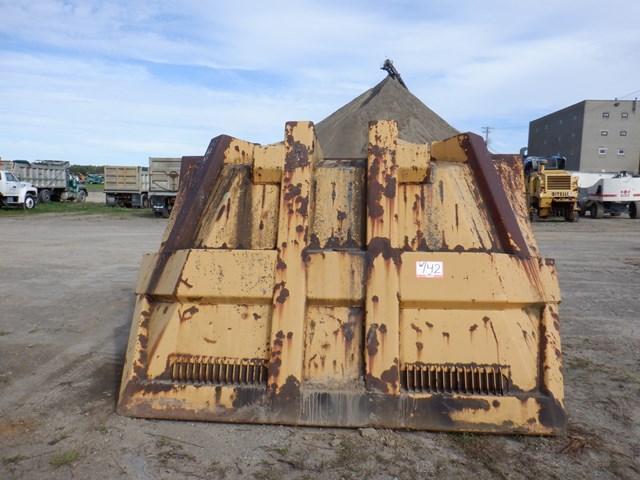 LARGE QUANTITY Cat D44B Parts Including: dump body; dump cylinders; (2) rebuilt rear suspension