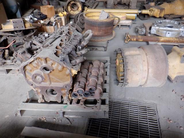 LARGE QUANTITY Cat D44B Parts Including: dump body; dump cylinders; (2) rebuilt rear suspension