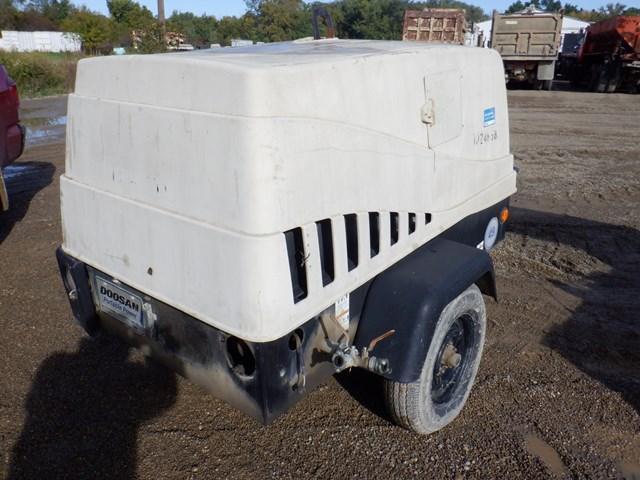 2014 DOOSAN Model C185WKUB-FX-T4I Portable Air Compressor, s/n 461098UAYF08, powered by Kubota 4