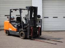 2015 DOOSAN Model GC55C-5, 10,450# Cushion Tired Forklift, s/n FGBOE-1290-00062, powered by LP gas