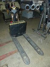 G941 Electric Pallet Jack, s/n Not Available, 110V charger, equipped with 42" forks. (Meter Reads