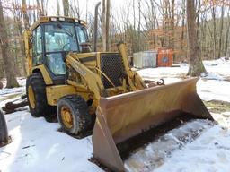 1993 JOHN DEERE Model 410D, 4x4 Tractor Loader Extend-A-Hoe, s/n 794991, powered by JD diesel engine