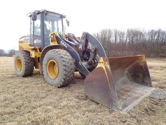 2013 JOHN DEERE Model 544K Rubber Tired Loader, s/n 649245, powered by JD diesel engine and