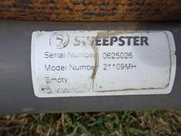 SWEEPSTER Model 21109MH, 9' Hydraulic Broom, with water system (WA270) (AL-327) (Derry Lane -