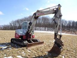 2014 TAKEUCHI Model TB180FR Mini Excavator, s/n 178401295, powered by Yanmar diesel engine and