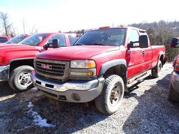 2005 GMC Model 3500 Sierra, 4x4 Extended Cab Pickup Truck, VIN# 1GTHK39255E294749, powered by