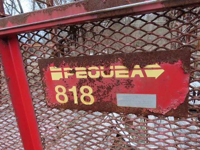 PEQUEA Model 818, 8' x 18' Hay Wagon, s/n 2717, equipped with 8' sides, wagon steer, and 9.5L-15SL